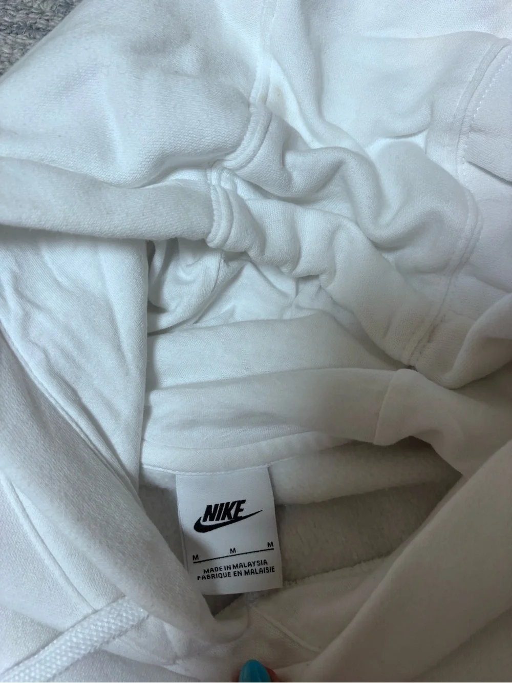 Nike White Pullover Hoodie